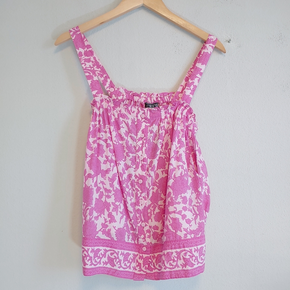 Pink Floral Tank Top